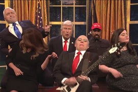‘SNL’: Trump Administration Sings Corruption-Themed Version of Queen’s ‘Don’t Stop Me Now’ (Video)