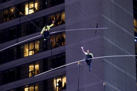 Nik Wallenda and Sister Lijana Successfully Complete ‘Highwire Live’ Tightrope Walk Above Times Square