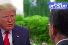Stephen Colbert Hijacks Chuck Todd’s Interview of ‘Stone Cold Crazy’ Donald Trump (Video)
