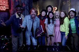 ‘Stranger Things’ Kids and Jimmy Fallon’s Barb Freak Out Fans at Madame Tussauds Wax Museum (Video)