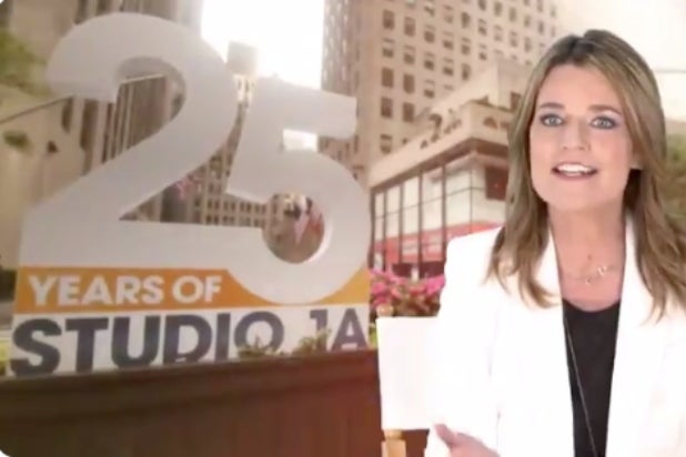 Today show 25th anniversary at Studio 1A