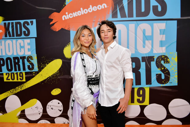 Chloe Kim Toby Miller Nickelodeon Kids Choice Sports Chloe Kim Toby Miller Nickelodeon Kids Choice Sports