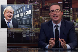 John Oliver Dubs UK Prime Minister Boris Johnson a ‘Cartoon Englishman Who Dresses Like a Raccoon’ (Video)