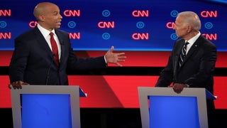Booker Dings Biden for Invoking Obama During DemDebate: ‘You Can’t Have It Both Ways’