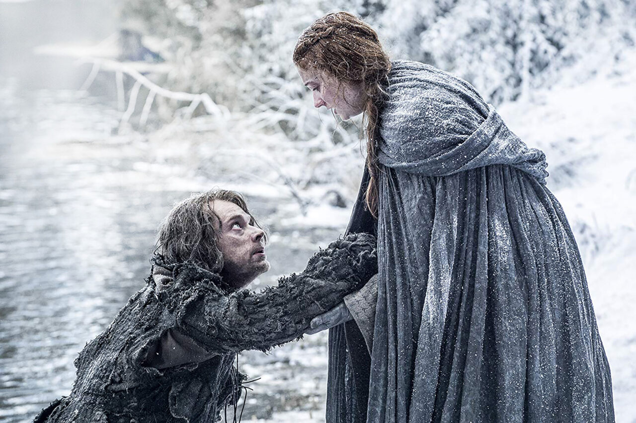Alfie Allen and Sophie Turner on 'Game of Thrones'