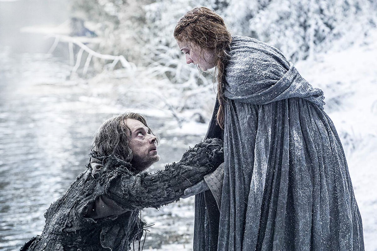Alfie Allen and Sophie Turner on 'Game of Thrones'