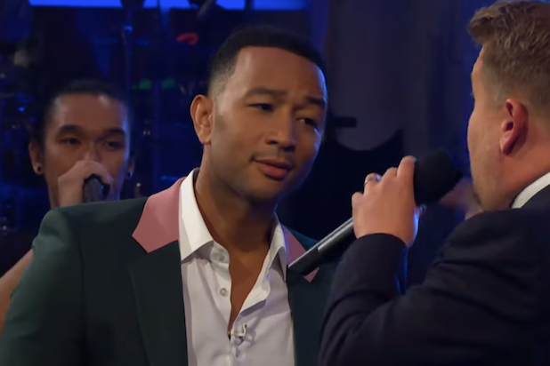 John Legend James Corden Riffoff