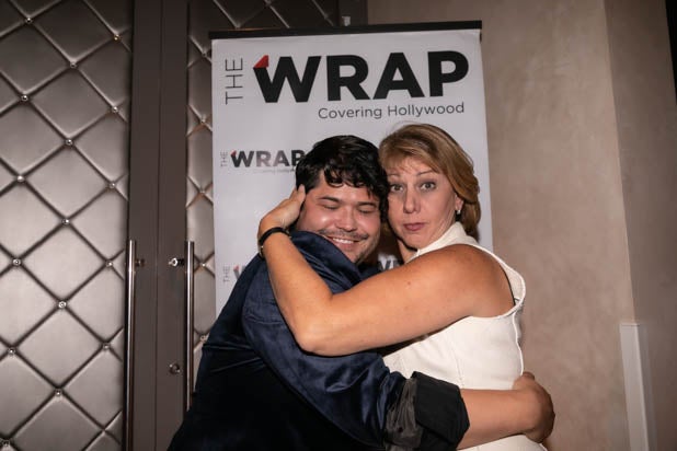 Harvey Guillen and Sharon Waxman at ShortList 2019 Harvey Guillen and Sharon Waxman at ShortList 2019