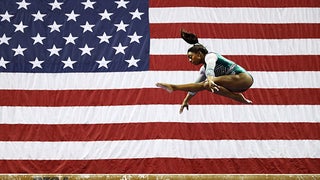 Watch Simone Biles Make Gymnastics History by Landing Double-Double Dismount