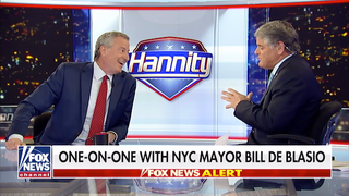 Bill de Blasio Jokes that ‘Standards Were Lower’ Back When Sean Hannity Applied to the NYPD (Video)