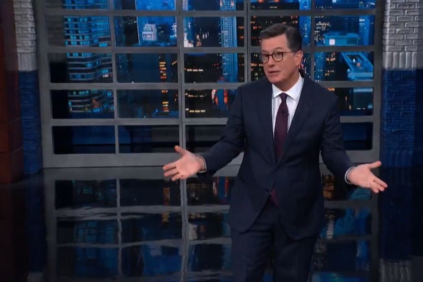 Colbert Trump Impeachment Inquiry Standing Ovation