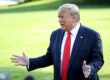 President Donald Trump Departs White House For Campaign Rally In New Mexico