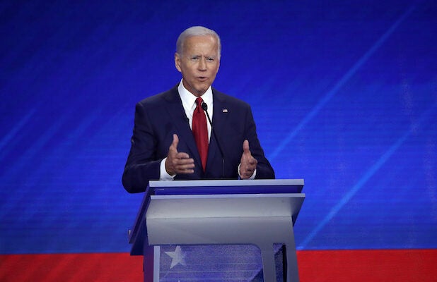 Protesters Interrupt Joe Biden During Third Democratic Debate