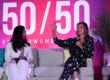 Aimee Allison and Alysia Reiner at the Power Women Summit 2019
