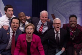 ‘SNL’ Cold Open Features Lin-Manuel Miranda, Billy Porter and Woody Harrelson in LGBT Town Hall (Video)