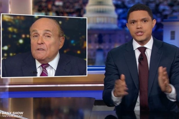 Trevor Noah Calls Rudy Giuliani the 'Anus' of Ukraine Investigation: 'Everything Passed Through Him and It Stinks' (Video)