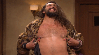 ‘SNL’: Jason Momoa Flashes Nipple Earrings in ‘Judge Barry’ Sketch With Chance the Rapper (Video)