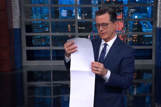 Stephen Colbert Is Pretty Sure Rudy Giuliani Is Next to Be Thrown Under the Bus by Trump (Video)