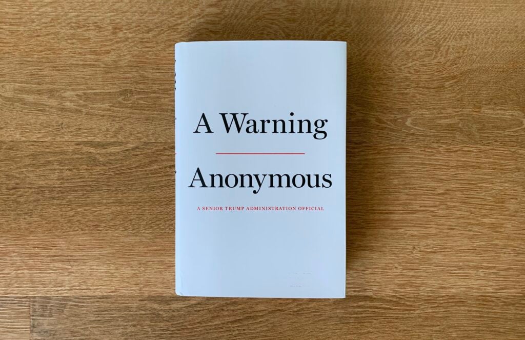 Anonymous' 'A Warning' Boots Donald Trump Jr's Book From Atop NY Times