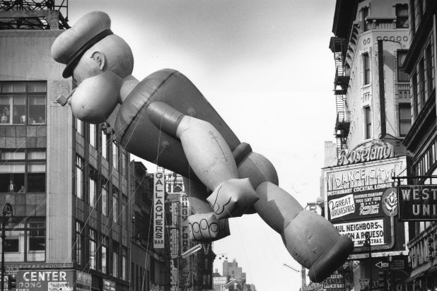 Popeye Macy's Thanksgiving Parade 1961