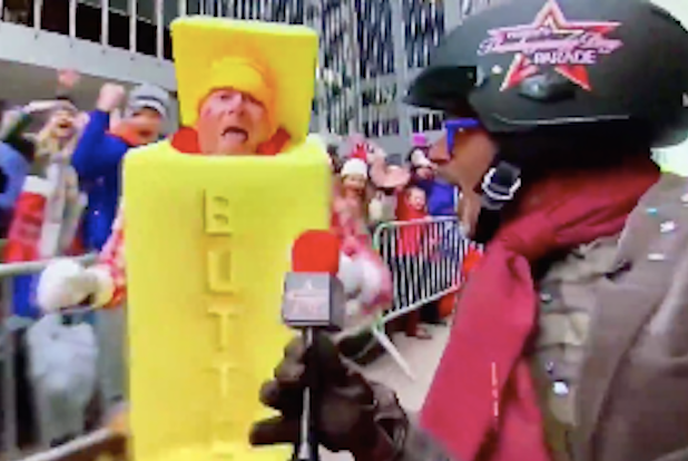 Al Roker Rumbles With a Man-Sized Stick of Butter at Macy’s Thanksgiving Day Parade (Video)