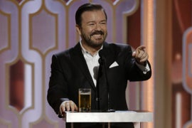 Ricky Gervais Makes a Splash in First Golden Globes Promo (Video)
