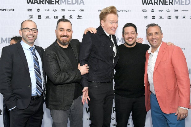 Conan Mocks Fellow TBS 'Comedians' the 'Impractical Jokers': 'Wangs From Staten Island' (Video)