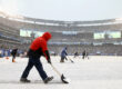 Packers vs. Giants in the snow