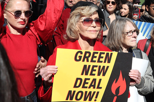 jane fonda climate change protest fire drill fridays