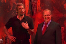 ‘SNL’: Jon Lovitz as Alan Dershowitz Joins Adam Driver’s Jeffrey Epstein on Satan’s Podcast