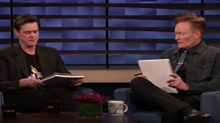 Jim Carrey and Conan Sketch Each Other Live on TV – Guess Which One Turns Out Better? (Video)