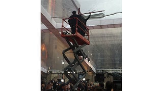 Oscars So Wet: Rain Encroaches on the Red Carpet