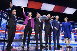 Candidates Armed With Bloomberg Oppo Research (and Plenty of Zings) at 9th Democratic Debate