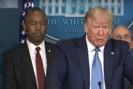 Did Ben Carson Fall Asleep During Trump’s Coronavirus Briefing? Twitter Users Sure Thought So