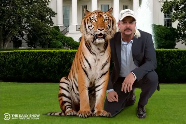 Trevor Noah Explains Why ‘Tiger King’ Subject Joe Exotic and Trump Are Basically the Same (Video)
