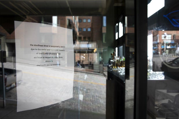 Coronavirus - Seattle Restaurant Closed