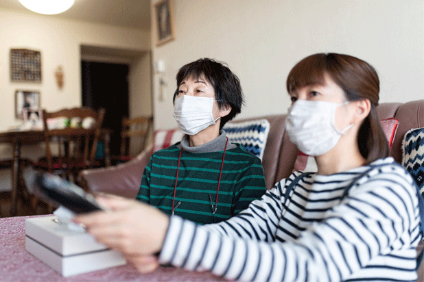 mask tv home viewing mask coronavirus pandemic