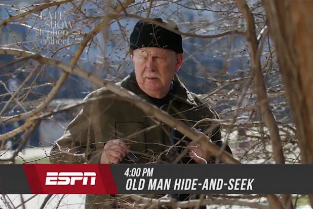 Stephen Colbert Takes a Guess at What Sports-Free ESPN Looks Like (Video)