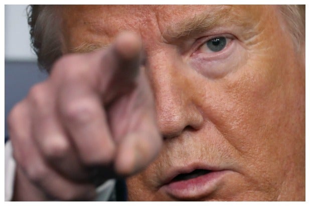 Donald Trump coronavirus press briefing
