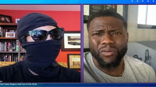 Kevin Hart Is Stunned by Regina Hall’s Makeup-Free, Messy-Hair Look (Video)