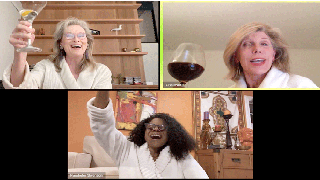 Watch Meryl Streep, Christine Baranski and Audra McDonald Sing Sondheim in Their Bathrobes – and Drink (Video)