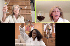 Watch Meryl Streep, Christine Baranski and Audra McDonald Sing Sondheim in Their Bathrobes – and Drink (Video)