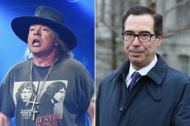 Axl Rose Steve Mnuchin