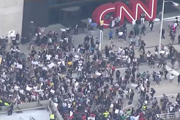 Cnn Center Protests