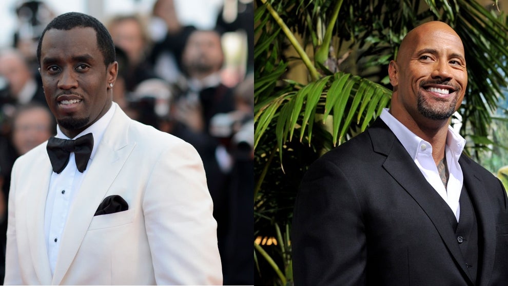 Sean Diddy Combs Dwayne The Rock Johnson