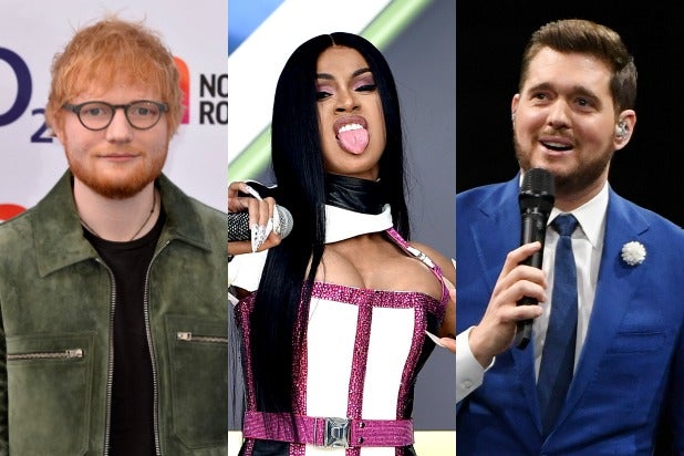 ed sheeran cardi b michael buble warner music group