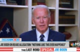 joe biden addresses tara reade accusation lawrence o'donnell msnbc
