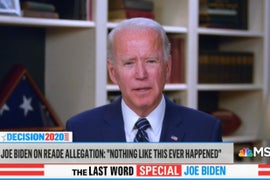 Joe Biden Says ‘I Wouldn’t Vote for Me if I Believed Tara Reade’