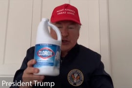 ‘SNL’: Alec Baldwin’s Trump Delivers Commencement Speech to ‘Class of COVID-19’ (Video)