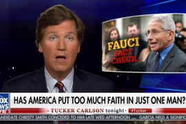Tucker Carlson Rages Against Fauci Again, This Time for Past China Comments Trump Agreed With (Video)